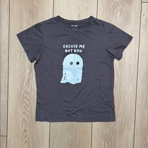EUC - SHEIN Charcoal Ghost Tee